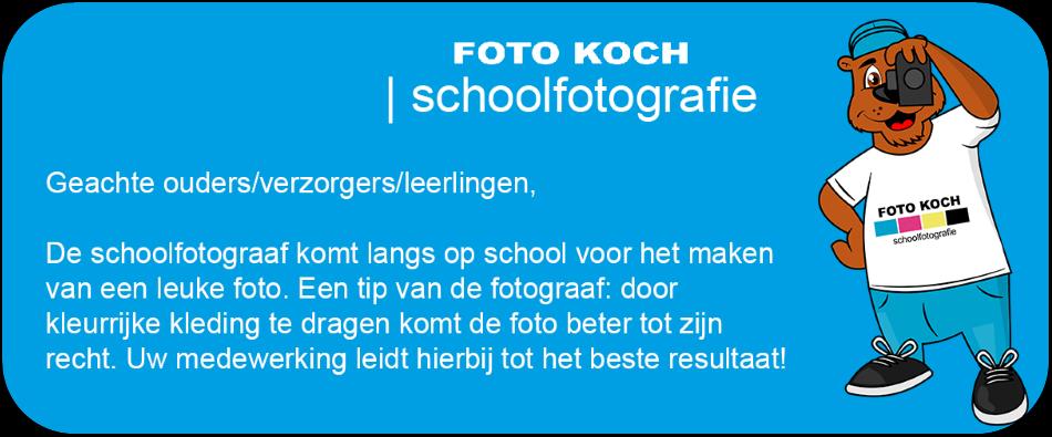 Schoolfotograaf op woensdag 28 augustus Op 28 augustus komt de schoolfotograaf naar Olympia.