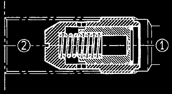 25 µm Einbaulage: beliebig Durchflussrichtung: von 1 nach 2: Regelrichtung von 2 nach 1: frei durch Blende Werkstoff: Stahl Baugröße (BSP) A B C D E F H H1 I