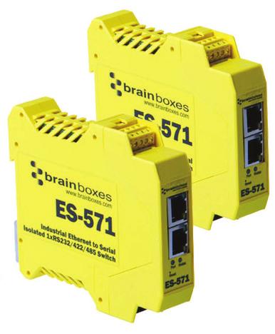 The ES-571 has an operating temperature range of -40ºC to +80ºC and +5VDC to +30VDC Dual input reverse polarity protected power supply.