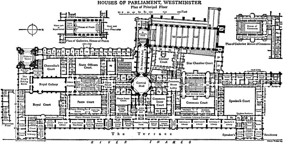 Parlementsgebouw Londen, Augustus Pugin ( ) In Engeland leefde de gotiek langer en kwam zij ook weer eerder tot nieuw leven dan elders in Europa.