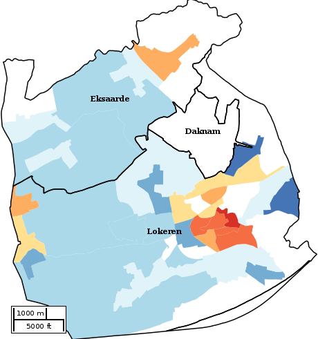 Kaartvisualisatie welvaartsindex per statistische sector (wijk) voor Welvaartsindex*... 59 60 69 70 79 80 89 90 99 100 109 110 119 120 129 130 139 140.