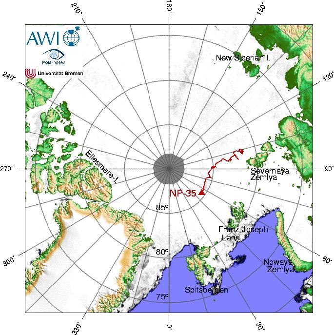 Pse QSL (39) North Pole Drifting Station NP-35. Er was bij mij enige twijfel of ik R35NP wel echt had gewerkt.