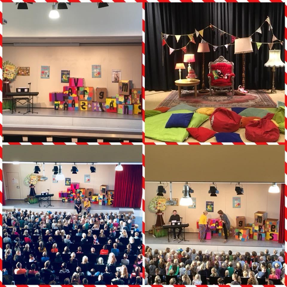 Vanuit de ouderraad Woensdag 3 oktober was de opening van de kinderboekenweek. Nadat alle kinderen een plekje hadden gevonden in de aula, namen juf Elly en Juf Anita het woord.