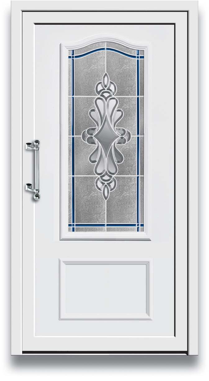 Model 8200 Glas: G 3415 blauwe decoratieve facetten