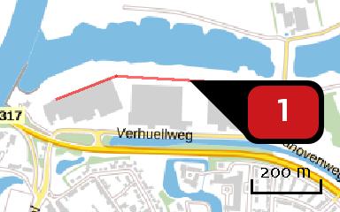 Emissie (per bron) Naam wegverkeer route 1 Locatie (X,Y) 206553, 448230 NOx 105,16 kg/j 2,38 kg/j Soort Voertuig Aantal voertuigen