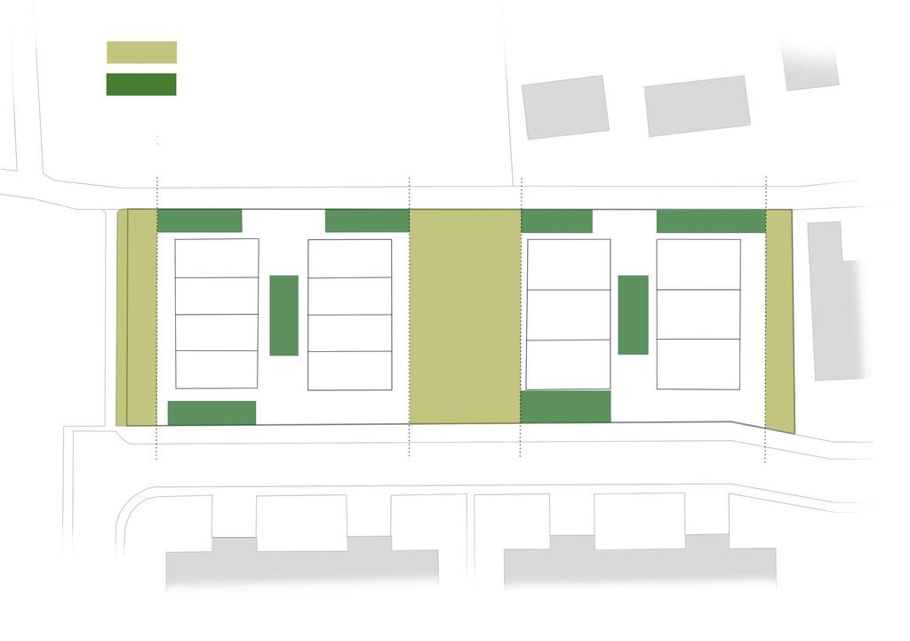 GROENNLEG - onderscheid publiek en semi-publiek groen - Geen private tuinzones ruimte terrassen - Groene ruimte openbaar