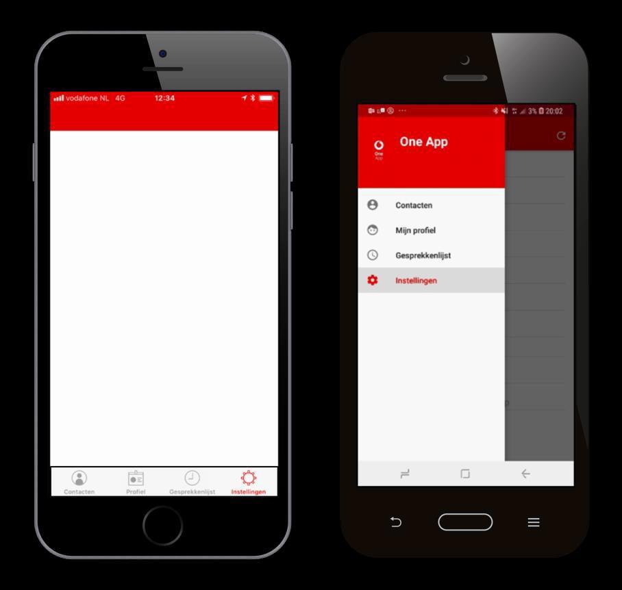 Algemeen en Hoofdmenu One App ondersteunt de volgende telefonie-functies van One Net voor uw vaste (bedrijfs-)nummer: 1.