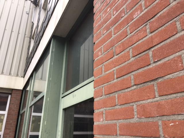 Foto 1. Zicht op een van de loodsen (gebouw met nummer 4).