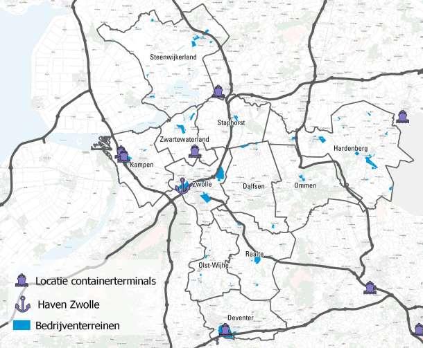 Ruimte voor economische groei in Overijssel 15 relatief grote oppervlak van de West-Overijsselse gemeenten maakt dat de dynamiek zich relatief vaak binnen de gemeentegrenzen afspeelt.