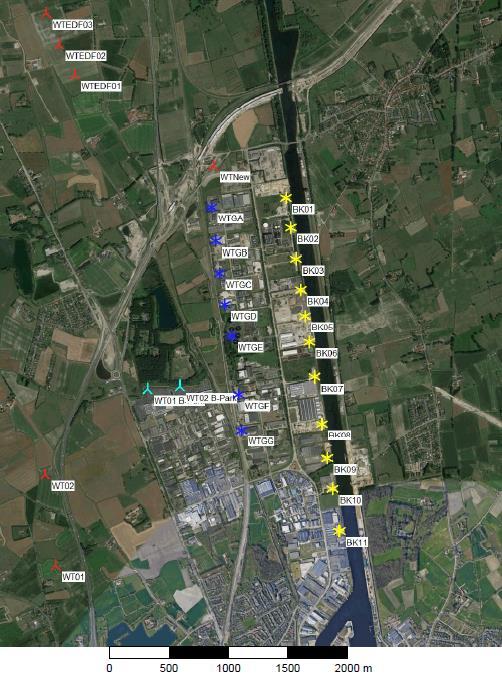 Windenergieproject Brugge A11 - Verzoek tot Ontheffing van Project-MER Pagina 22 van 99 inplanting, voorwerp van de huidige aanvraag, zet diezelfde lijn dan ook verder.