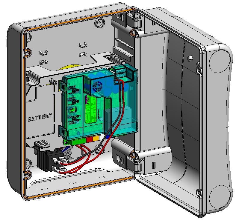 0 LAY-OUT KAST De elektriciteitskast bevat de elektronische