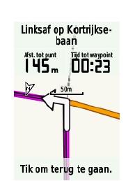 ROUTES VERSUS TRACKS Traject bepaald door het toestel De zal je begeleiden over het traject met pijlen en