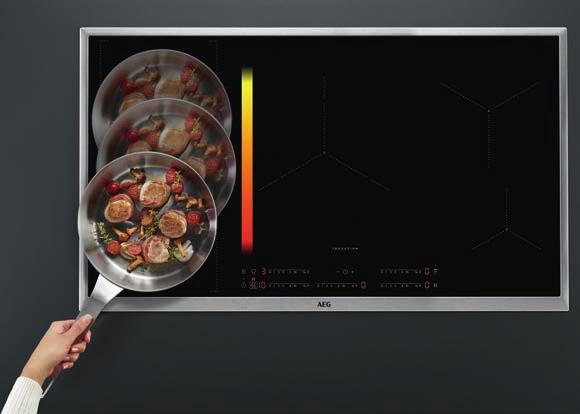 EG - KOOKPLTEN - 67 MaxiSense Plus en FlexiBridge Bij de MaxiSense Plus-inductiekookplaten zijn de zones