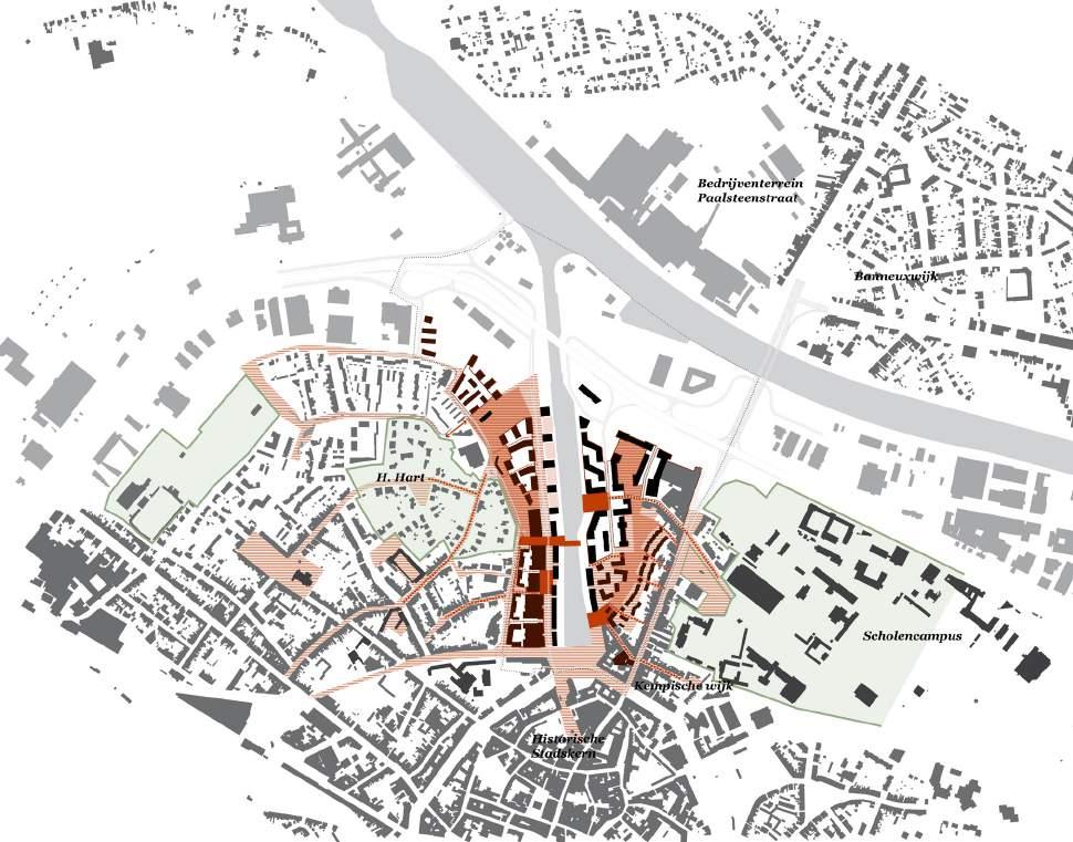 hoofdsystemen 1. ALGEMENE VISIE Het is de ambitie van voorliggend document de beeldkwaliteit die wordt vooropgesteld voor de Blauwe Boulevard vast te leggen in woord en beeld.