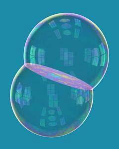 Contemporary mathematics double bubble A double bubble is pair of bubbles which intersect and are separated by a membrane bounded by the intersection.