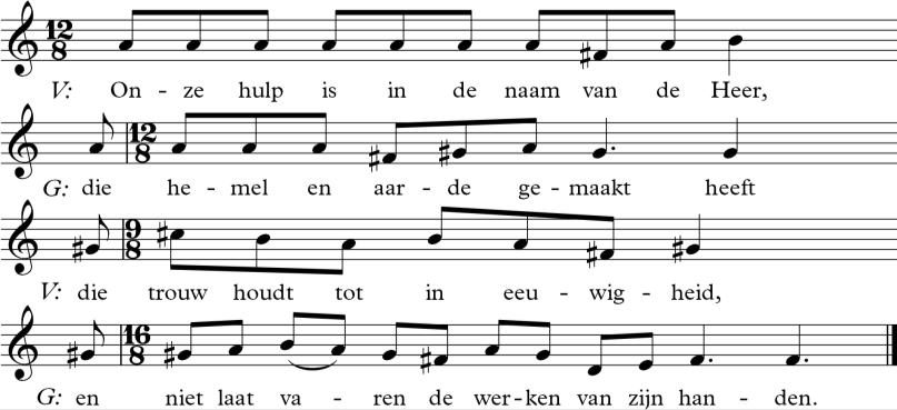 ORGELSPEL -verstilling- - 3 - BEGROETING STILTE BEMOEDIGING -de kaarsen worden aangestoken- INTROÏTUS: LB 43:1, 3 en 4 Tekst: Ad den Besten en Jan Wit Melodie: Parijs 1546/Lyon 1547/Genève 1551