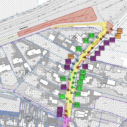 Gondalaan noord (Bolscherbeek Deldensestraat) Aanbeveling Alle bomen behouden aan beide zijden (25