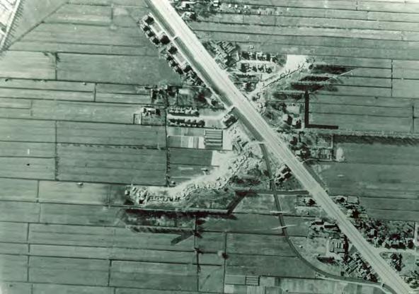 Figuur 6. Luchtfoto van de Werken bij Griftenstein, gemaakt in de winter van 1939-1940. Bron: Collectie Douwe Koen. dat was eerder uitzondering dan regel.