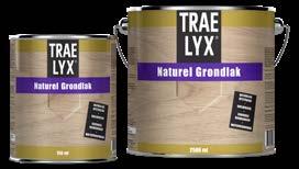 Door de uitstekende isolerende werking van TRAE LYX GRONDLAK worden specifieke eigenschappen van de diverse houtsoorten ingekapseld, terwijl de kleur en gloed van het hout worden verlevendigd.