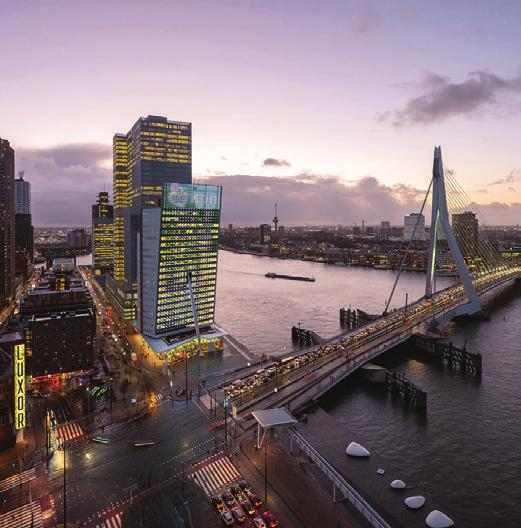 Erasmusbrug Holland Amerikakade M Otto Reuchlinweg SITUATIE De Link stamt uit 2000 en is ontworpen door architect Renzo Piano.