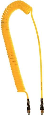 Spiraalslangen Spiraalslang polyurethaan geel max. druk 8 bar bij 24 C Referentie Binnen dia.