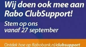 In 2019 krijgt de Rabobank Clubkas Campagne een nieuwe naam te weten Rabo ClubSupport. Ook KV TOP doet dit jaar natuurlijk weer mee aan deze mooie actie.