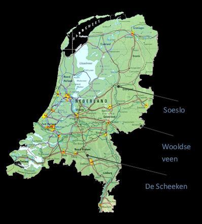 De onderzoekslocaties Landschap Overijssel Natuurmonumenten