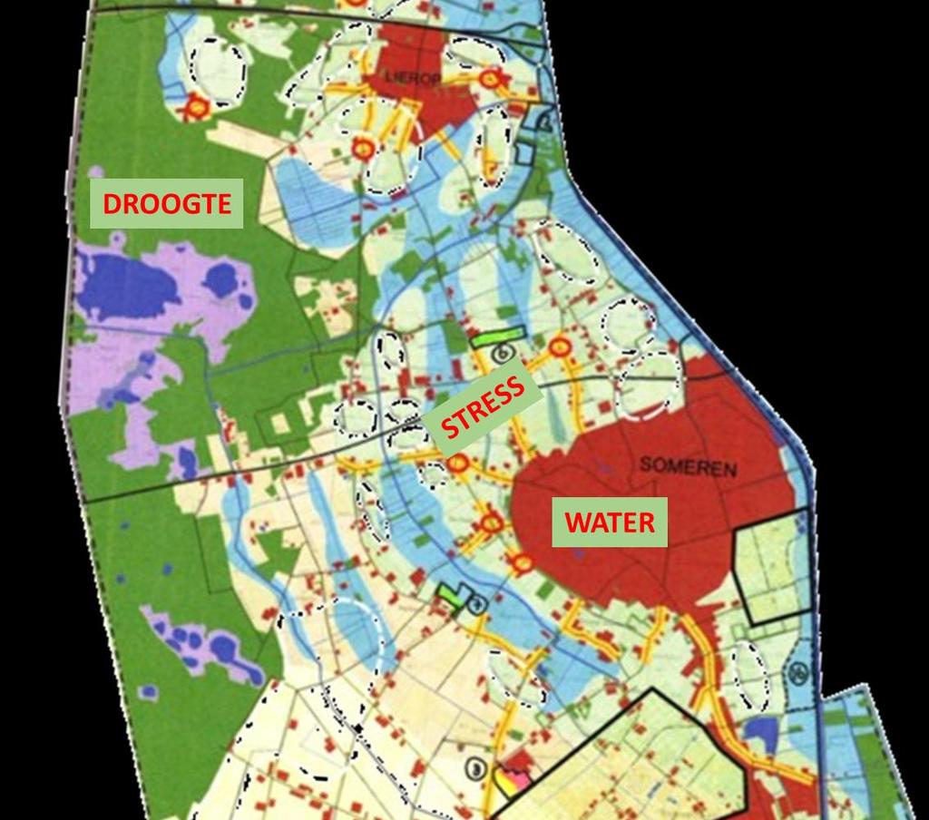 1. Houd het water IN het gebied 2.