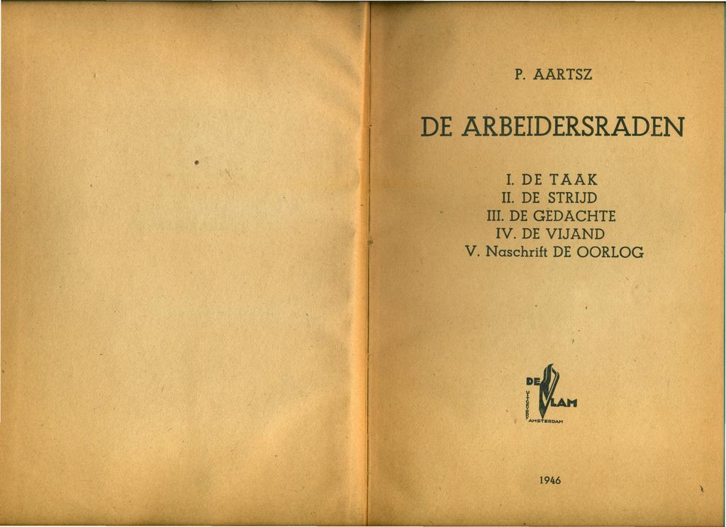 P. AARTSZ DE ARBEIDERSRADEN I. DE TAAK 11.