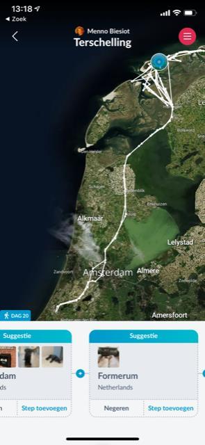 Polarsteps Leg je reis vast en deel Dagboekfunctie voor jezelf of thuisfront Automatisch en offline Door gebruik van gps log je locaties met beeld, video of tekst.