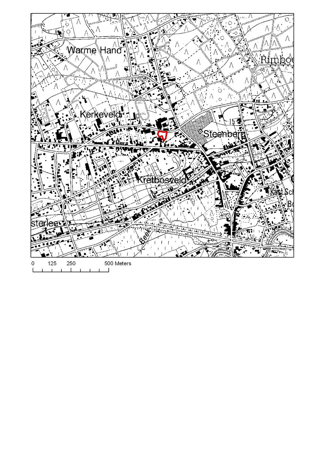 Fig. 2 Topografische kaart met