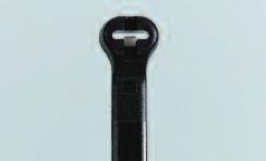 Kabelbinders in polyamide 6.6 - UV-bestendig zwart De hoofdkenmerken van de Ty-Rap -kabelbinders zijn te vinden op pagina 8 en 9.