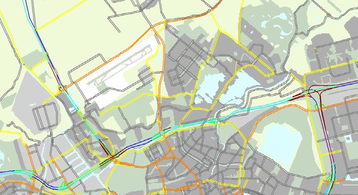 In de eindsituatie (fase C) van het Portway plan zal het doorgaande verkeer vanuit de A13 via de verlegde A13 knoop rijden en ter hoogte van het Portplein de route over de A20 vervolgen.