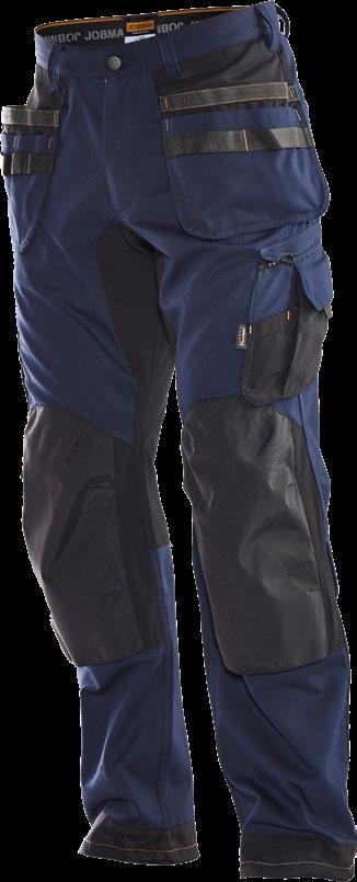 Comfortabele craftsman broek in slijtvaste cavalry twill met versterkte kruispanden van stretch Cordura voor