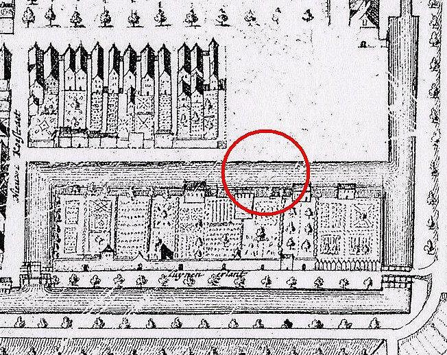 Plantsoenstraat Locatie 18 (afb.1) Kaart Frederick de Wit-1698 (afb.