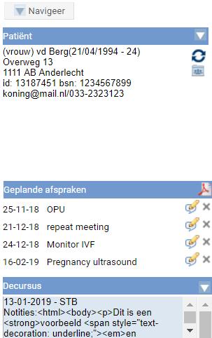 2.1 Verklaring kolommen en keuzevelden 2.1.1 Bovenbalk In de bovenbalk kan de agenda weergave worden bepaald en de datum worden gekozen. Week/dag naar voren, pijl naar rechts betekent week/dag verder.