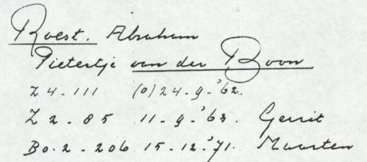 Haar vader en moeder ondertrouw 24-02-1725 huwelijk 11-03-1725 te Zwammerdam.
