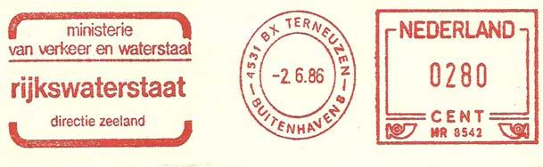 dienstkring Deltakust 1/9/1985-1/1/1993 H. Verheij directie Zeeland hoofdafd.