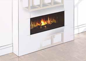 FIRE As standard, the Glazer range can easily be converted into a 3, 2 or 1 glass sided fire to suit your décor requirement.