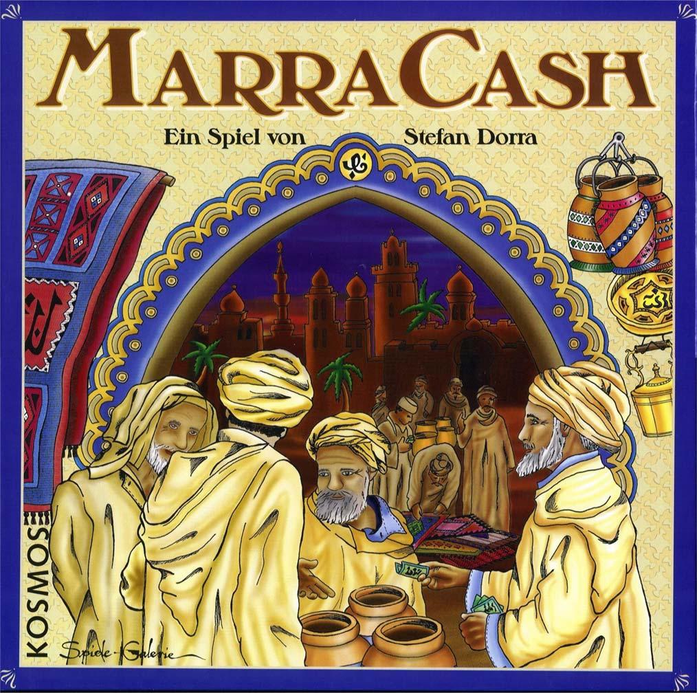Inleiding MarraCash Franckh-Kosmos, 1996 DORRA Stefan 3-4 spelers vanaf 12 jaar ± 60 minuten U begeeft zich naar Afrika, naar Marrakech.
