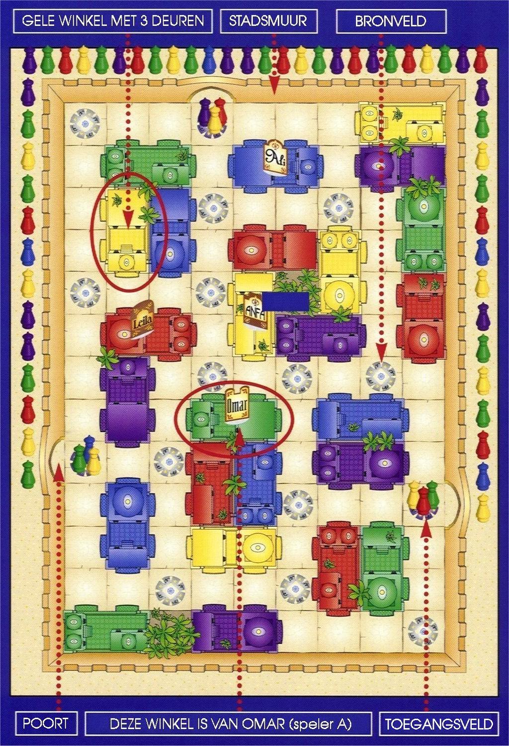 MarraCash is een uiterst tactisch bordspel dat zich binnen de stadsmuren van Marrakech afspeelt.