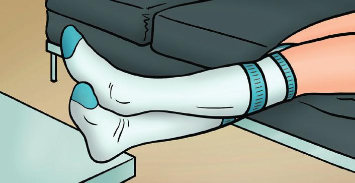 3. Als u koude voeten hebt, dient u zeer goed op de huid te letten: Draag wollen sokken (zelfs in bed);