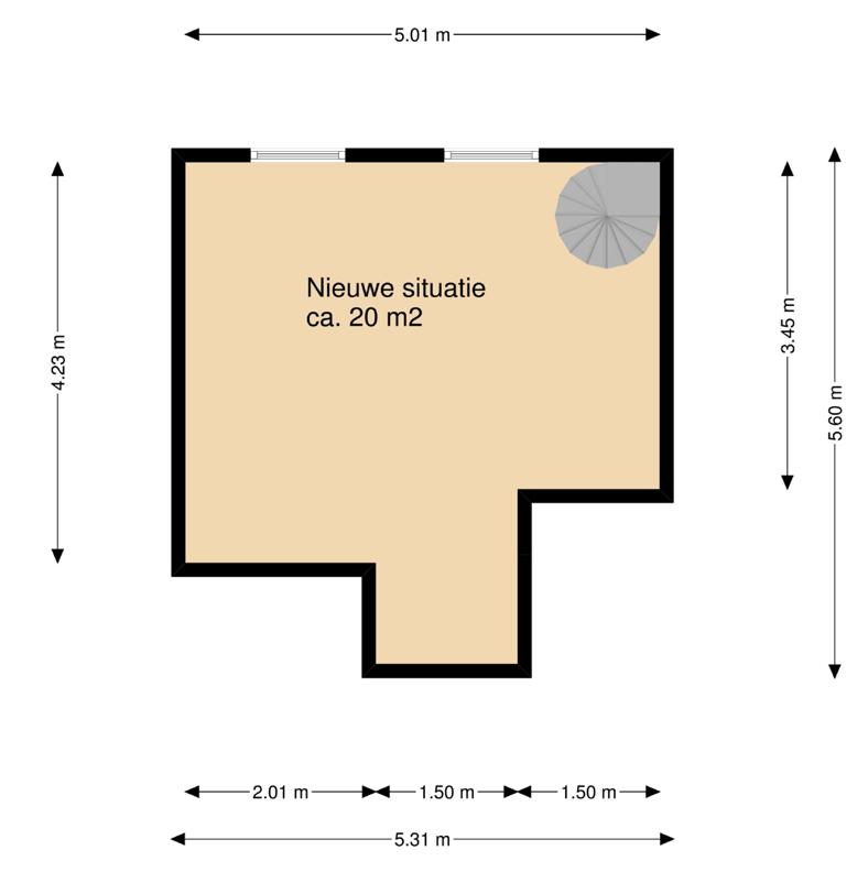 Plattegrond vierde