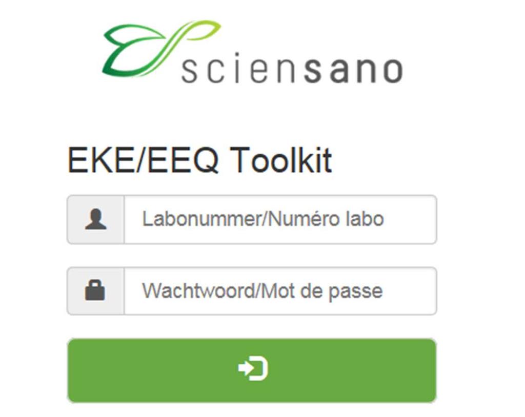 1 De EKE-resultaten moeten door de deelnemers via de Toolkit op het volgende adres ingebracht worden: https://ql.sciensano.