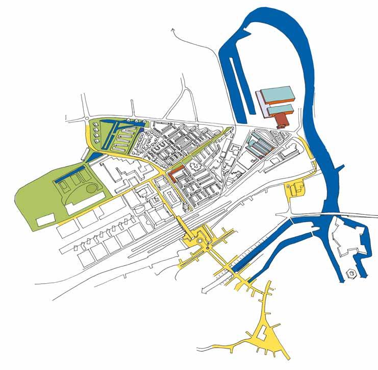 3 4 5 2 7 6 9 8 1 14 13 11 10 12 15 Boschveld bestaande situatie 1. winkelcentrum 2. Copernicuslaan 3. haven 4. Brabanthallen 5.