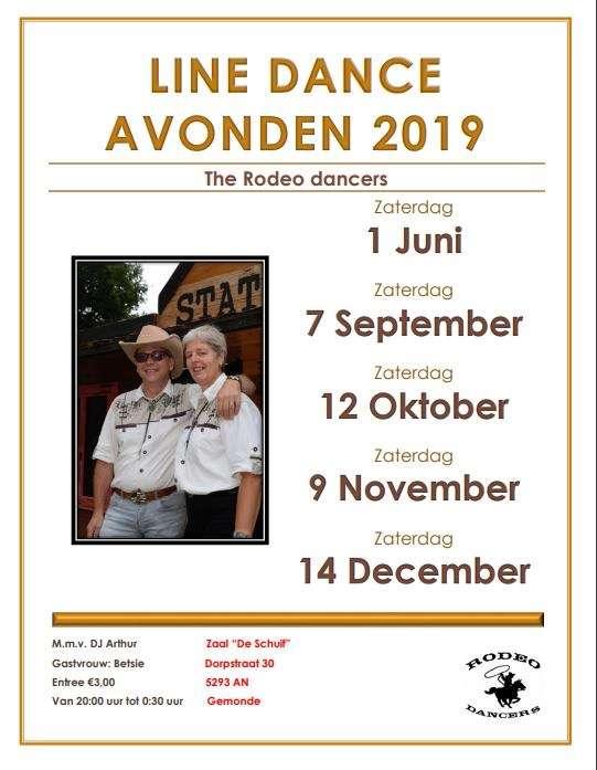 9 NOVEMBER, ZATERDAGAVOND NIEUW 10 NOVEMBER, ZONDAGMIDDAG NIEUW THE DITCH VILLAGE COUNTRY DANCERS organiseren elke 2 e zondag van de maand een VRIJDANSMIDDAG in DE SCHAKEL (achter de kerk) Langeweg