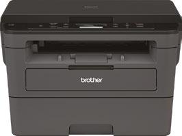 Stille en compacte all-in-one printer met automatisch dubbelzijdig prinen, kopieren en scannen.