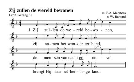 . mededelingen en open tijd. De bloemen uit de dienst zijn bestemd voor mevr. J.P.S. Offerhaus-Stoop.