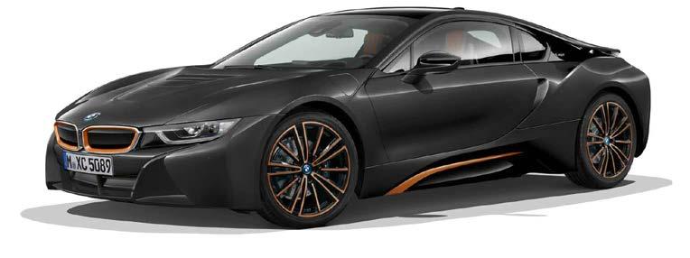 BMW i8 ULTIMATE SOPHISTO EDITION ZUS. STANDAARDUITRUSTING i8 Coupé i8 Roadster incl. excl. - 322 - Comfort Access. Ontgrendelen en vergrendelen portieren zonder sleutel.