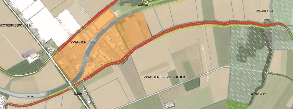 Omgevingsopgave Het meest karakteristiek aan de Zeedijk, zijn de rijen populieren aan weerszijden van de kruin. Deze staan als markante bomen op de waardenkaart hieronder.